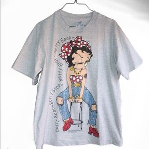 Vintage Betty Boop Rockabilly T-Shirt Size Large